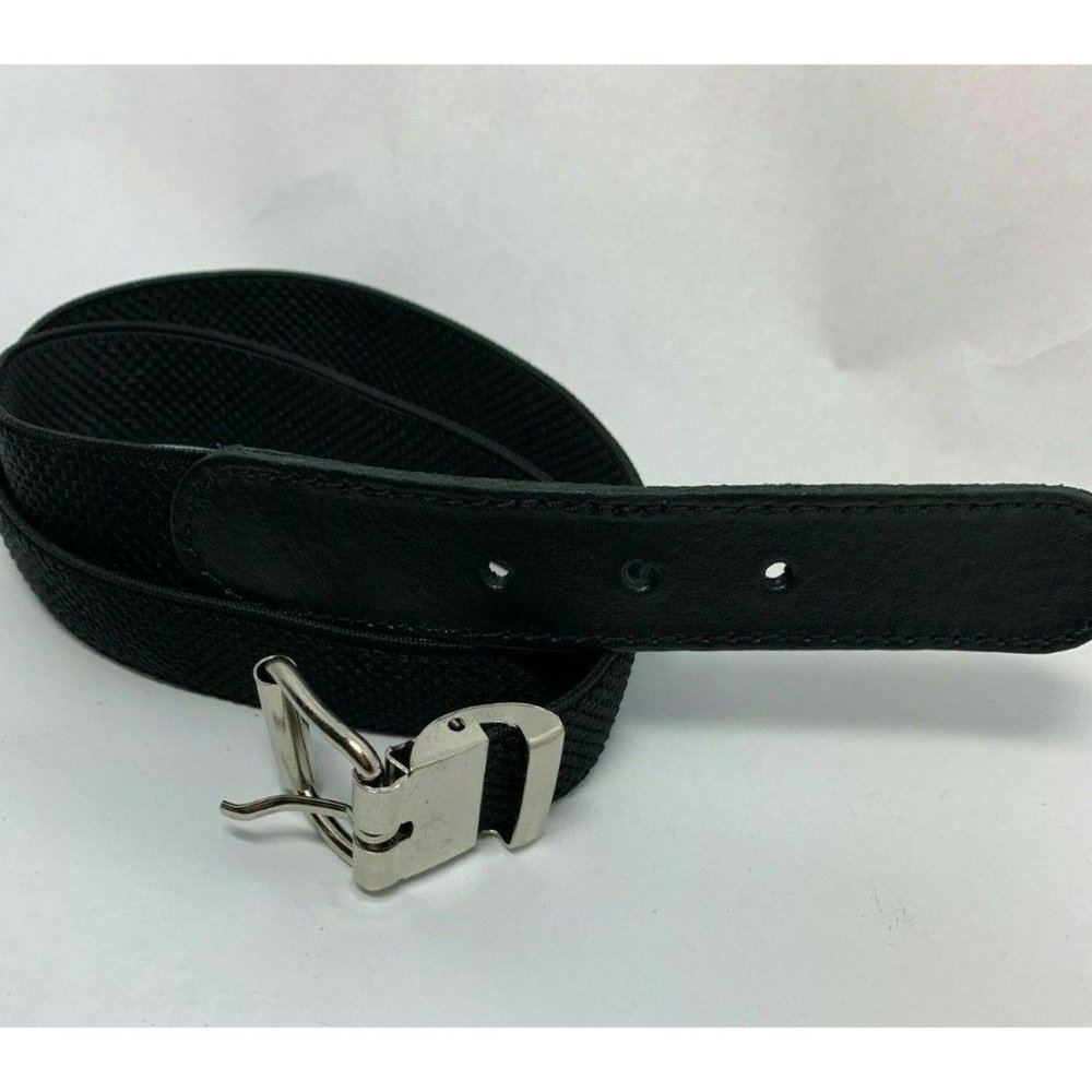 27" Stretchable Black Belt  | Made in France